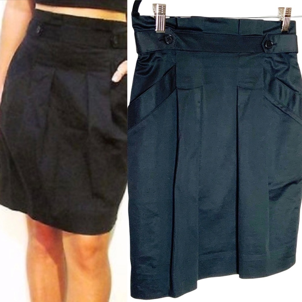 BCBGMAXAZARIA black high waisted skirt with pockets